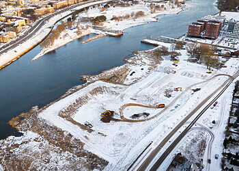 Prasidėjo Kauno puošmena vadinamo M. K. Čiurlionio koncertų centro statybos
