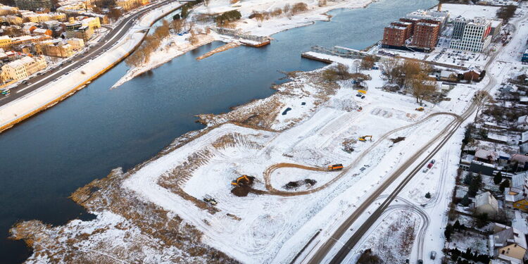 Prasideda M. K. Čiurlionio koncertų centro statybos. Kauno m.sav.nuotr.