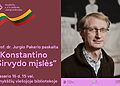 Prof. dr. Jurgio Pakerio paskaita &bdquo;Konstantino Sirvydo mįslės&ldquo;.