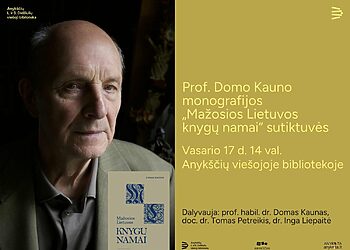 Kviečia į D. Kauno knygos „Mažosios Lietuvos knygų namai“ sutiktuves