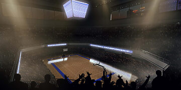Krepšinio sporto salė/Asociatyvi  nuotr./Freepik