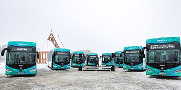 Elektriniai autobusai/Kauno raj.sav.nuotr.