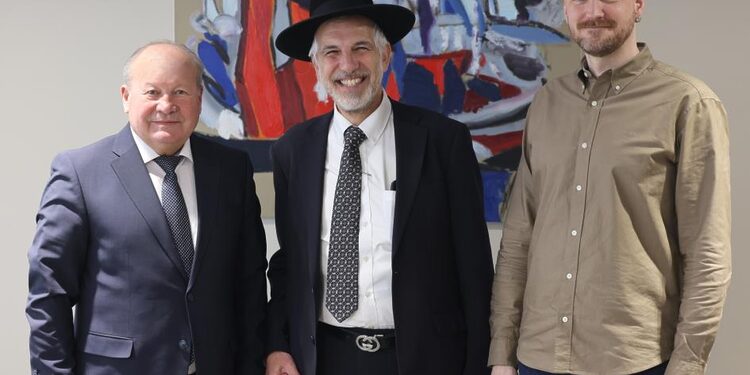 Jaruzalės rabinas susitiko su Kauno rajono sav.meru/Kauno raj.sav.nuotr.