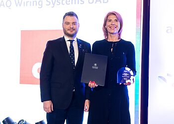 Panevėžio įmonei „AQ Wiring Systems“ įteiktas „Aplinkai draugiškiausios įmonės“ apdovanojimas