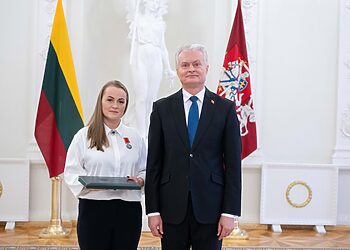 Panevėžietei, triatlonininkei A. Rancevai – medalis „Už nuopelnus Lietuvai“