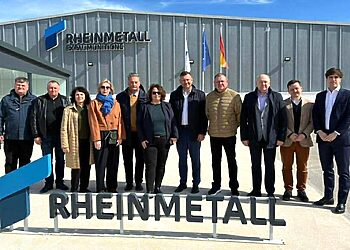 Radviliškio rajono delegacija Ispanijoje susipažino su veikiančiomis „Rheinmetall“ gamyklomis