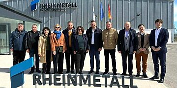 Delegacija Ispanijoje prie „Rheinmetall“ gamyklos/Radviliškio raj.sav.nuotr.