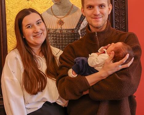 Evaldo ir Viltės Majorų pirmagimis/Kauno raj.sav.nuotr.