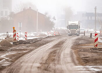 Tvarkomos H. ir O Minkovskių gatvės prieigose Kaune – papildomi eismo ribojimai