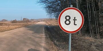 Eismo ribojimo ženklas/AB „Kelių priežiūra“ nuotr.