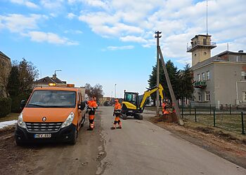 Biržų mieste remontuojama J. Janonio gatvė