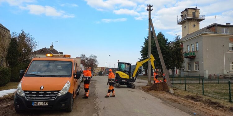 J. Janonio gatvės remontas/Biržų raj.sav.,nuotr.