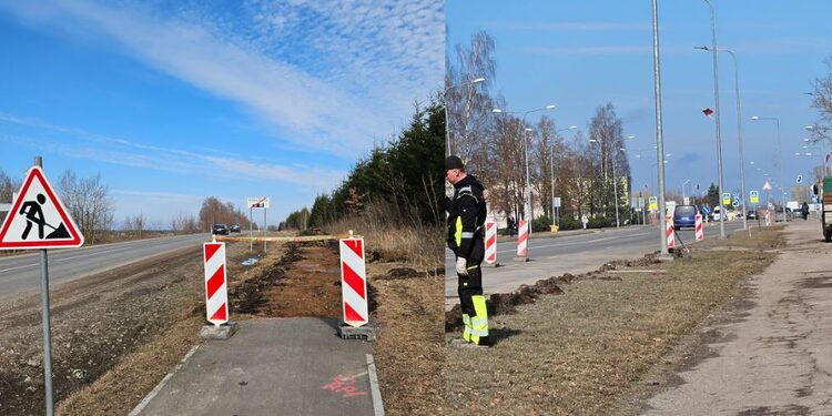 Pėsčiųjų ir dviračių takų remontas/R.Keliuotytės nuotr.
