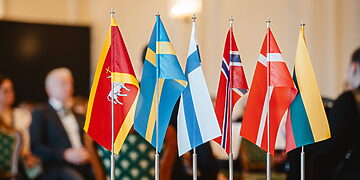 Šiaurės šalių vėliavos/Kauno m.sav.nuotr.