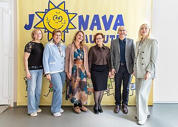 Jonavos vaikų lopšelyje-darželyje „Saulutė“ lankėsi JAV lietuvių fondo atstovas