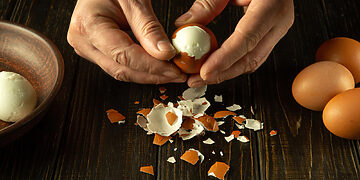 Lupant prie lukšto liko pusė kiaušinio? Kaip to išvengti