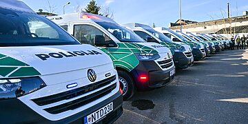 Panevėžio apskrities policiją papildė 21 naujas tarnybinis automobilis