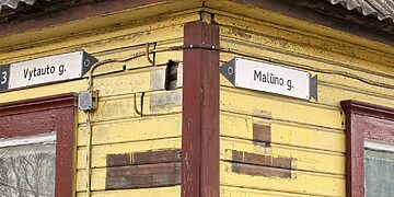 Vytauto ir Malūno g.kampinis namas/Zarasų raj.sav.nuotr.