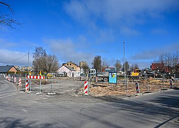 Panevėžyje vykdoma Stoties, Pušaloto ir Marijonų gatvių sankryžos rekonstrukcija