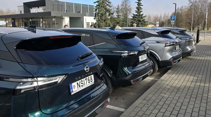 Nauji 2025 metų „Nissan Qashqai“ automobiliai/Kupiškio raj.sav.nuotr.