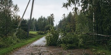 Audros padariniai/Molėtų raj.sav.nuotr.