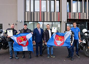 Kauno rajonui atstovausiančios komandos išlydėtos į mototurizmo ralį