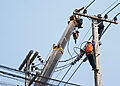 Anykščių raj. savivaldybėje elektros tiekimo sutrikimus šalina 9 brigados